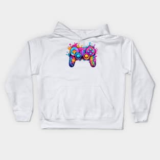 Retro Melting Gamepad #6 Kids Hoodie